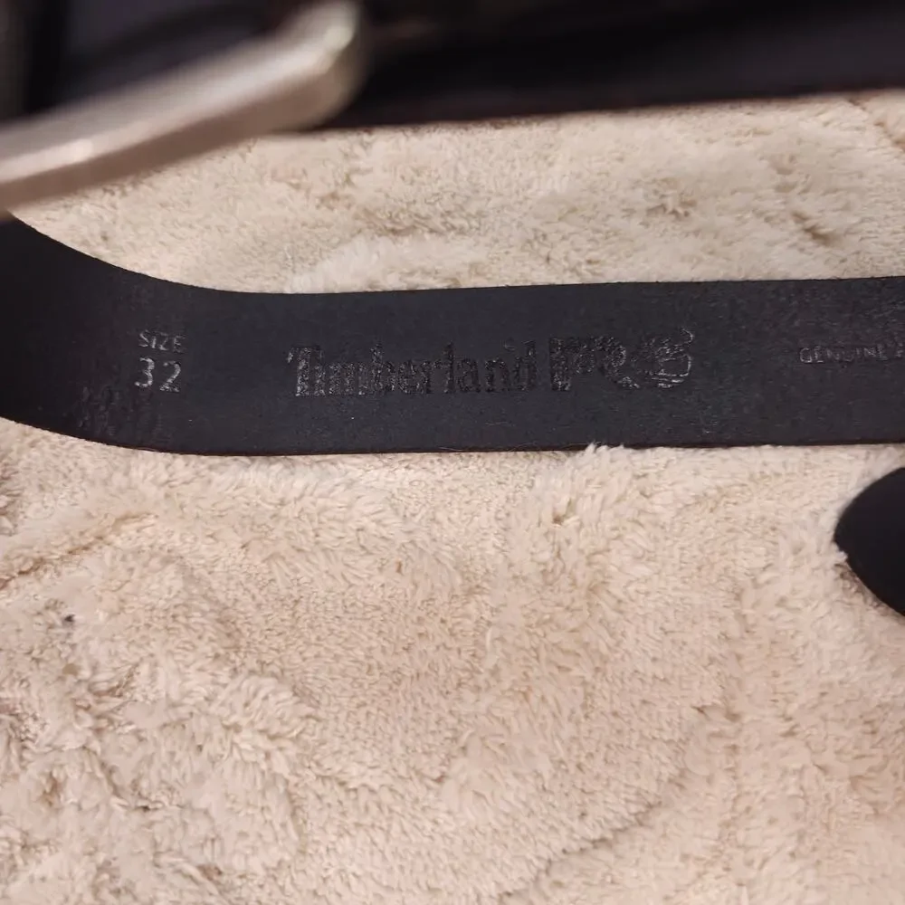 NWOT Timberland PRO 38mm Boot Leather Belt Black Sz 32